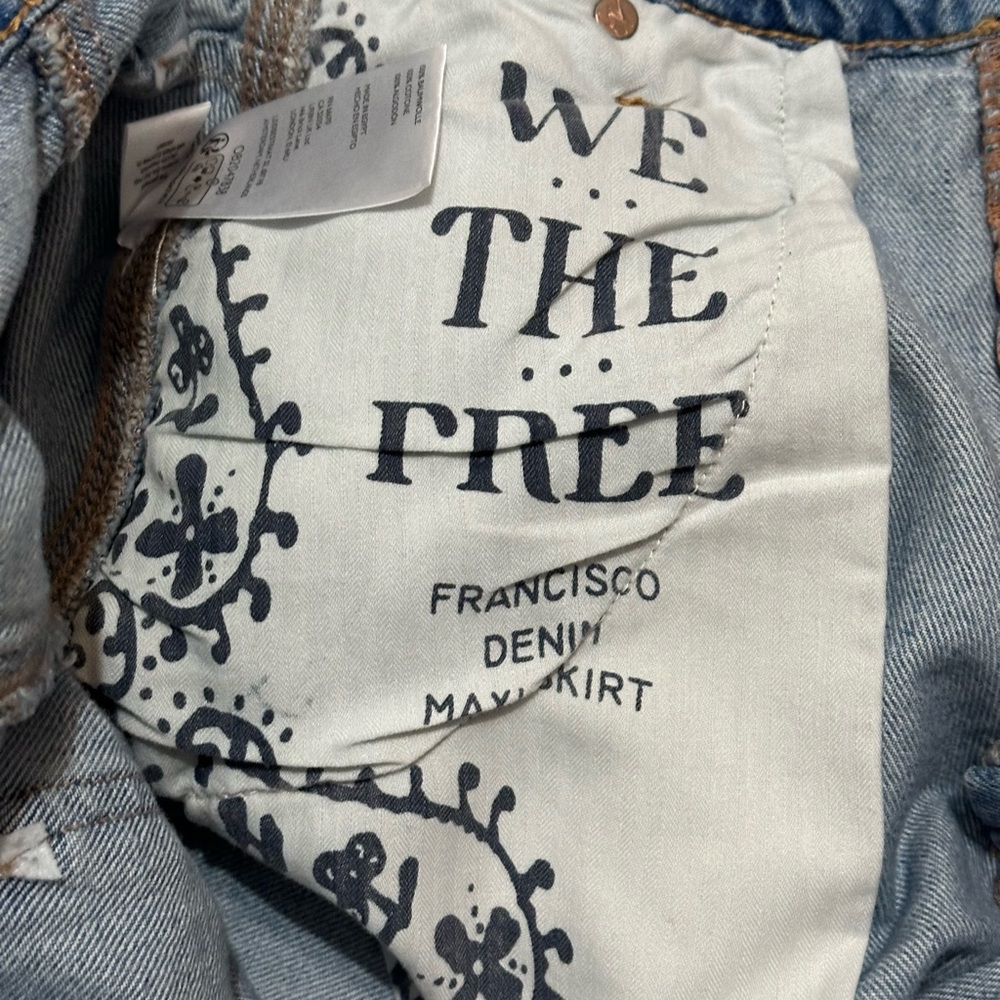 We The Free Francisco Denim Maxi Skirt - Picture 5 of 8